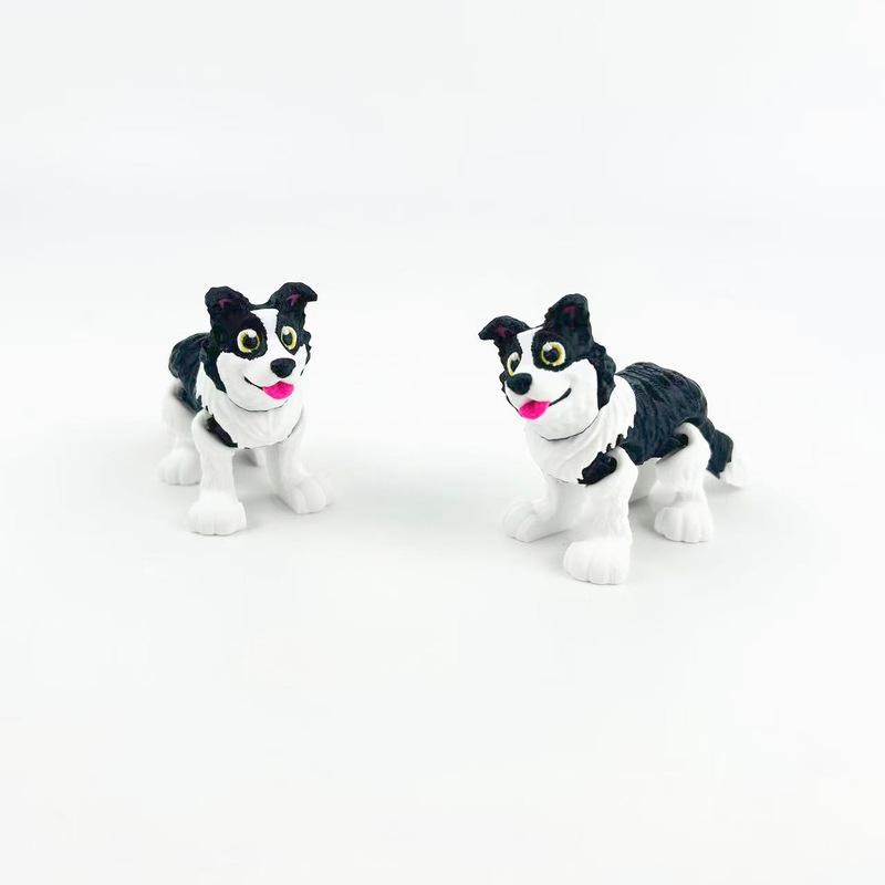 3Dプリントシミュレーション減圧おもちゃ、かわいいペットボーダーコリー犬モデル、フレンチブルドッグ犬デスクトップ装飾品、かわいいギフト|undefined
