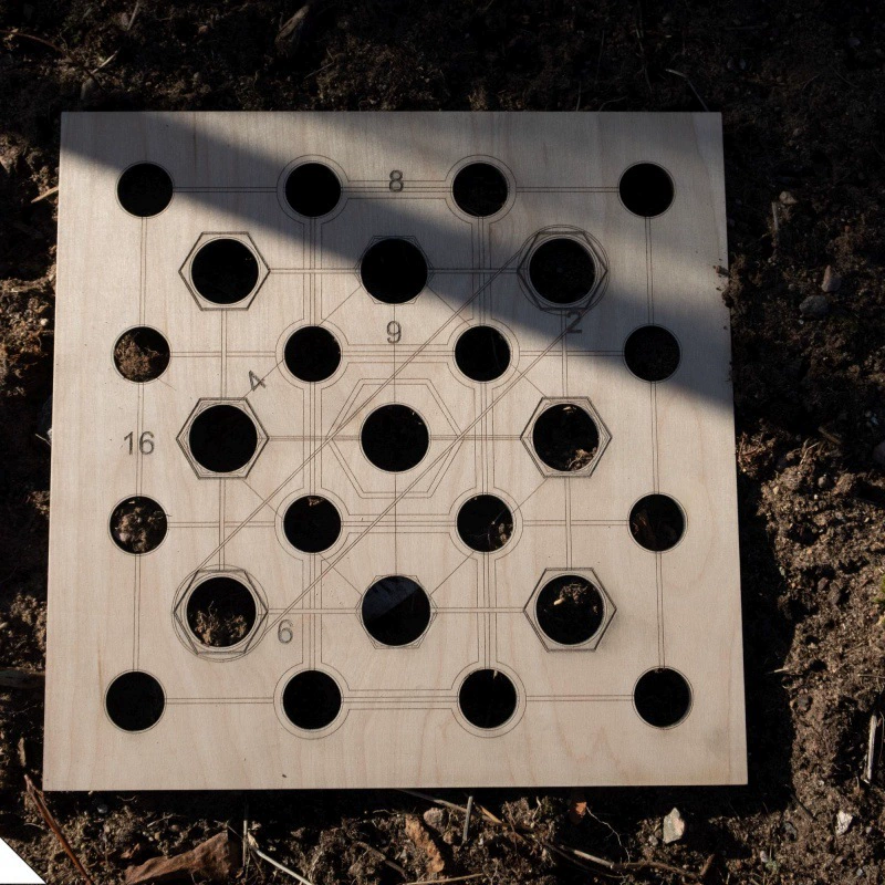 Трансграничный 2025 новый продукт садоводство шаблон посадки древесный посевной сад садовый инструмент для выращивания овощей инструмент