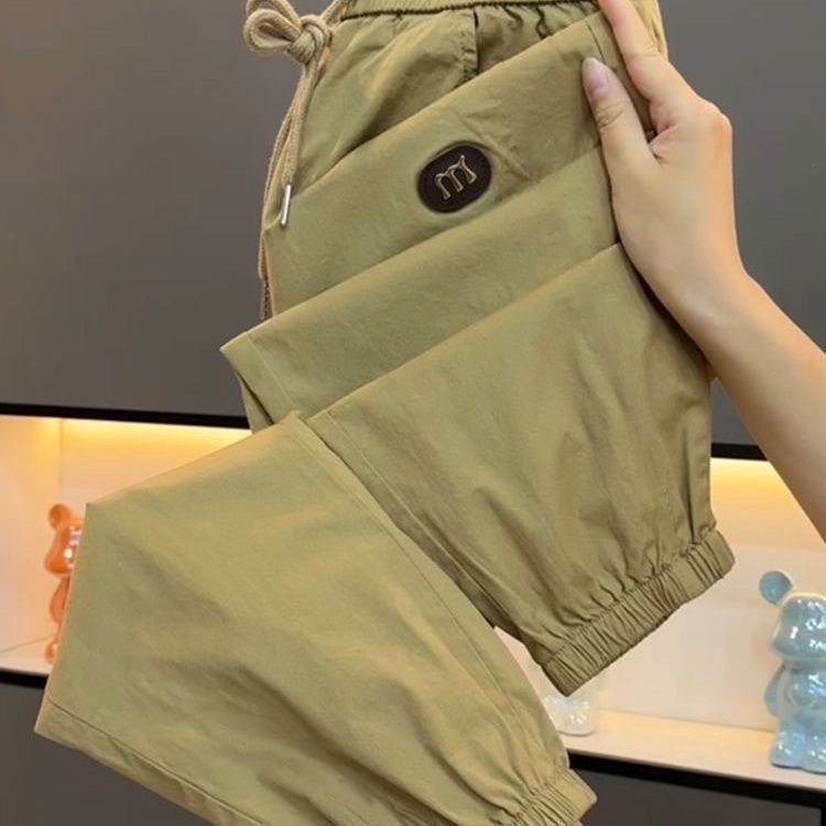 Leichte Herren Sommer Haremshose Legere Freizeithose Weiß_voghion.com