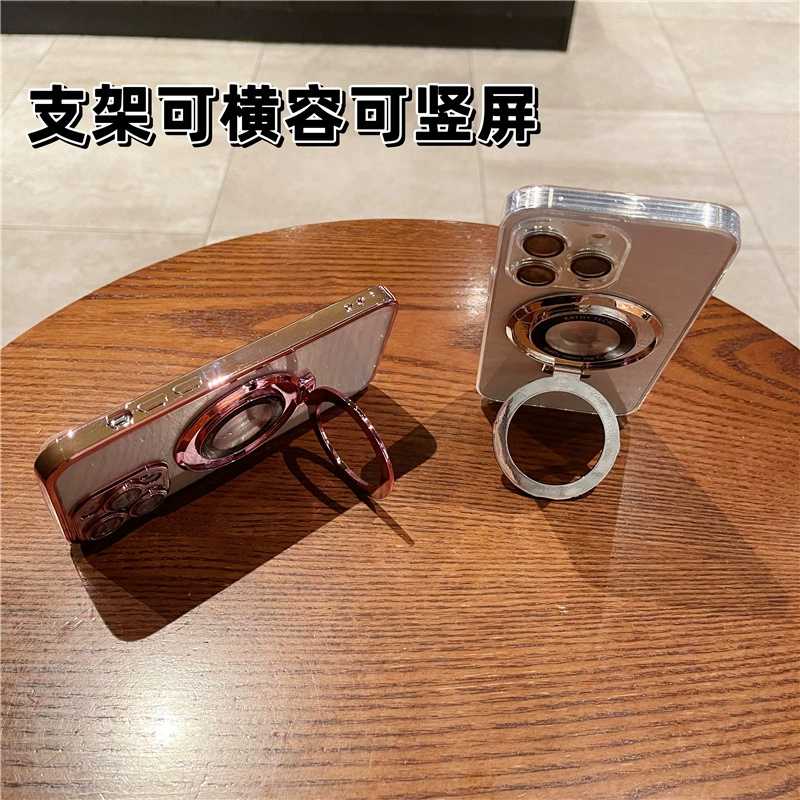 Apple, compatible phone case, magnifying glass, tubing, transparent iPhone 15, protective case, iphone, 16promax