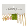Earrings from pearl, set, pendant, Aliexpress