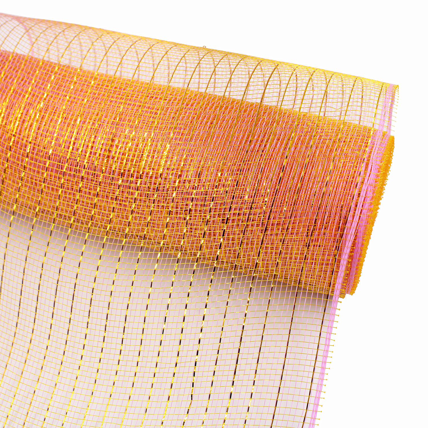 En stock al por mayor borde parrilla PP malla Navidad guirnalda haciendo guirnalda material decorativo malla Halloween