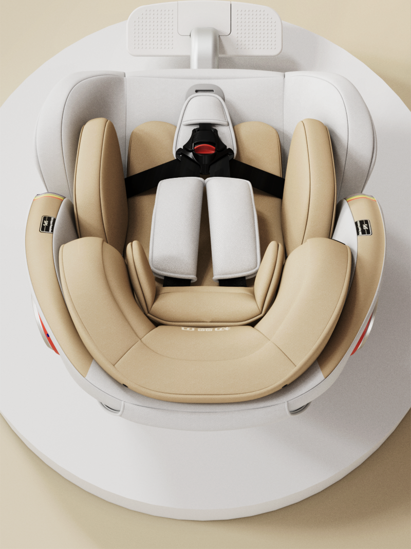 Chuyingbei Kidsren's Seat Car Baby Car 360 Rotating Seat 0-4 Years Old 12 Can Sit and Lie down