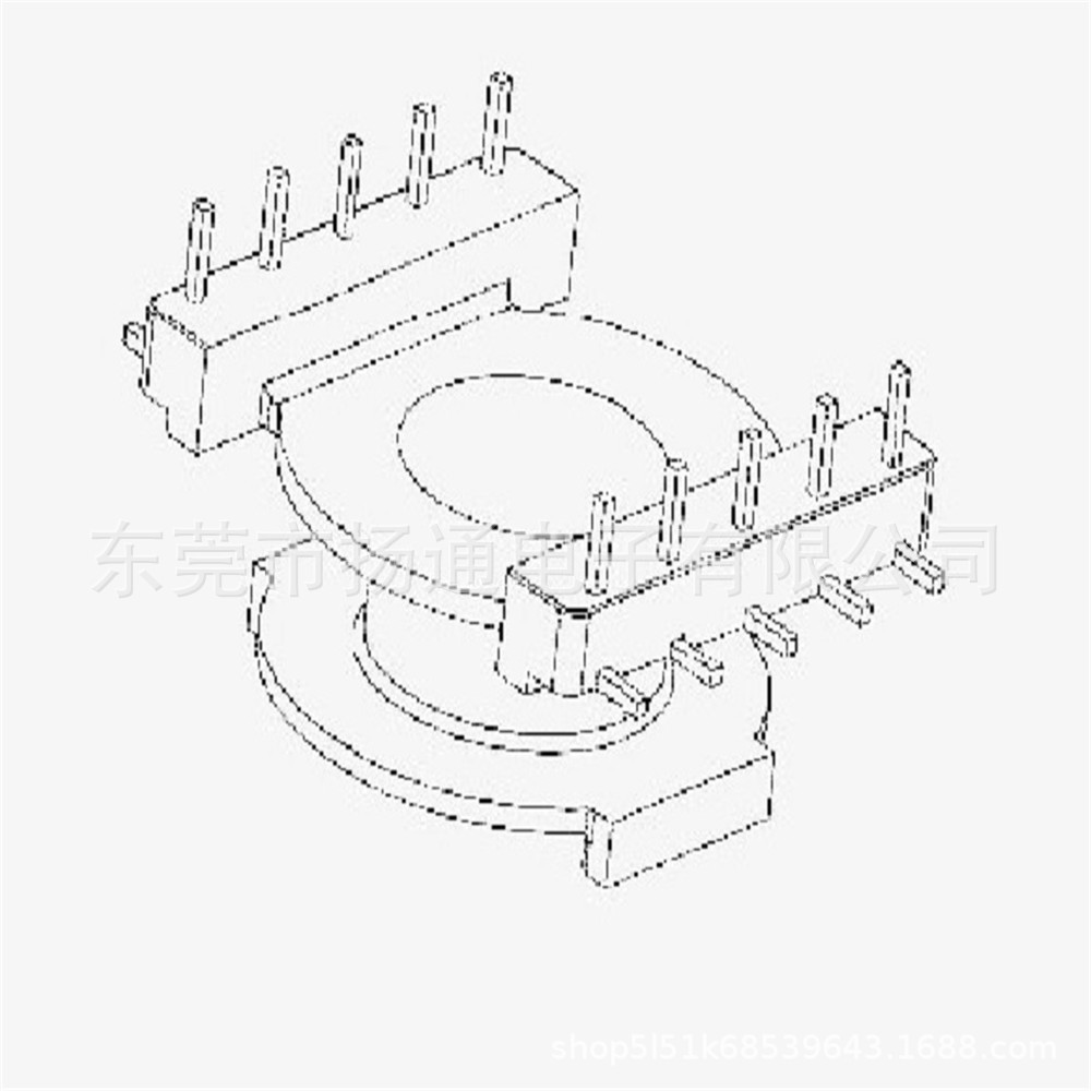 POT3014变压器骨架POT3014高频骨架POT3014立式5+5针 L脚