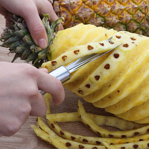 Stainless steel pineapple knife pineapple peeler eye remover seed digging peeling knife pineapple artifact no welding pineapple shovel