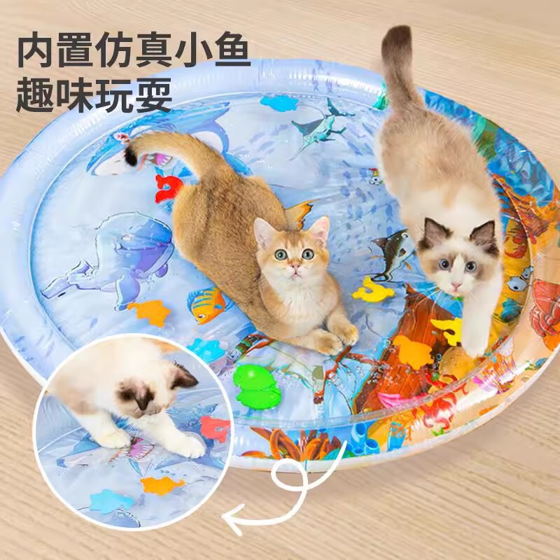 Cat Water Bed Pet Patting Pad Water-Filled Ice Pad Summer Cat Kennel Large Size Ice Nest Anti-Scratch Ice Pad Toy