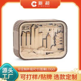 古风3d立体木雕灯毕业季校庆diy光影小夜灯文创工艺纪念品木雕灯