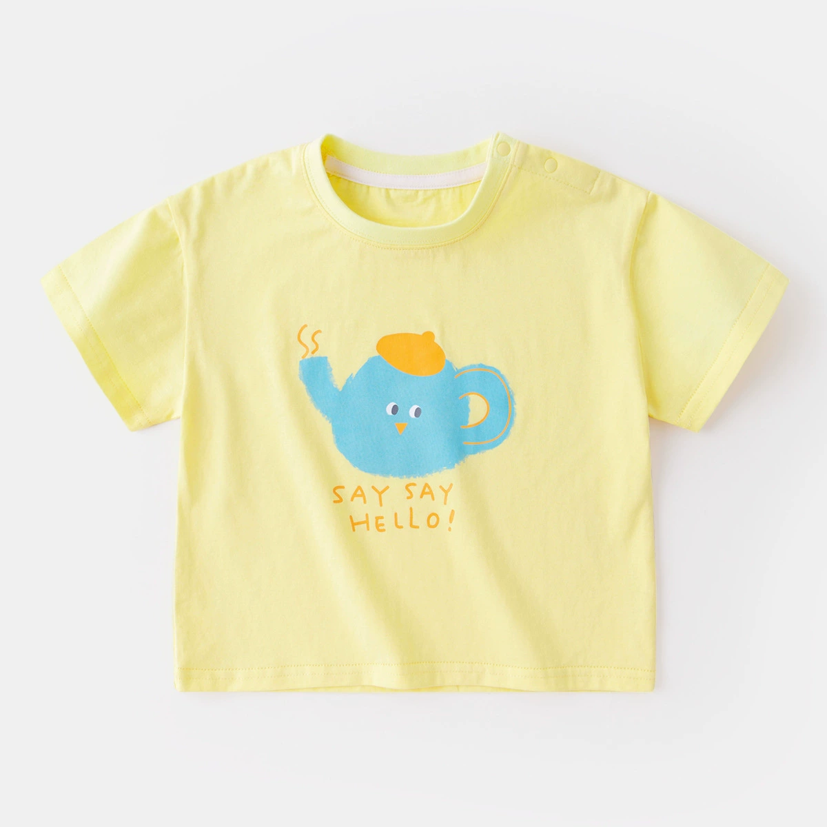[Пожалуйста, выберите 2 штуки за 49.9 юаня] (Цена 30) Футболка Dudu Baby Ragsleeves на лето
