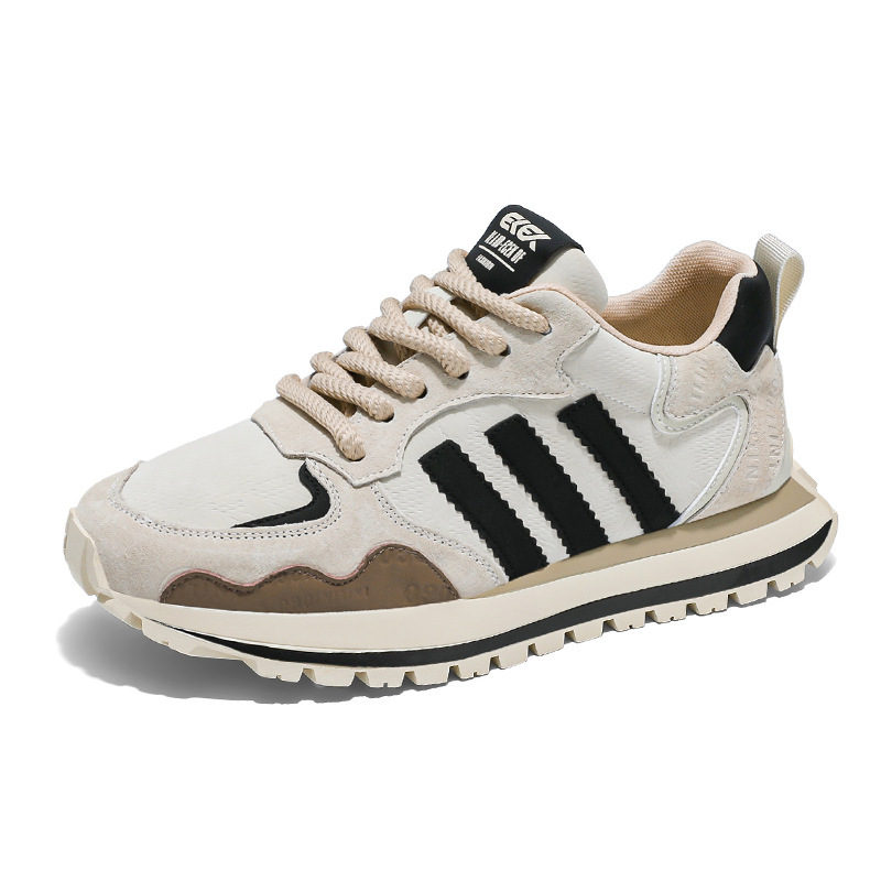 2025 nuevos zapatos de primavera para hombre moda todo fósforo cómodo tendencia casual suela gruesa retro zapatos deportivos para correr zapatos de papá