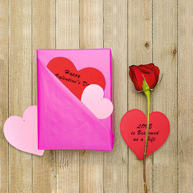 Tarjetas de papel de amor del día de San Valentín tarjetas de deseos en forma de corazón tarjetas de boda decoración de fiesta de cumpleaños