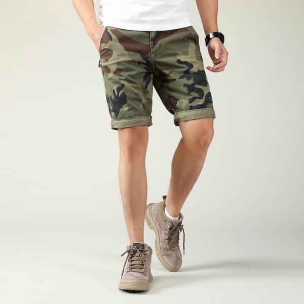 Camouflage retro trousers