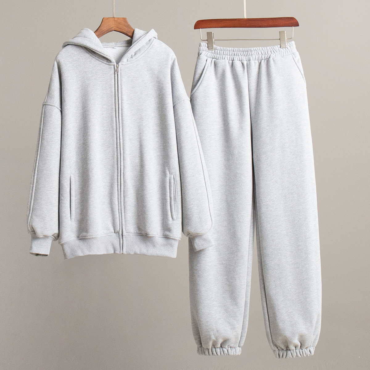 Damenbekleidung neuer Sport-Freizeit-Sweatshirt-Anzug aus Polarfleece_voghion.com