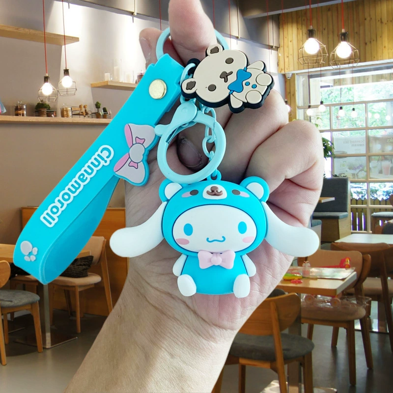 Купить-брелок (Sanrio) милый мультяшный подвеска, силиконовая шпилька для ключей и рюкзаков, мультиизначный персонаж