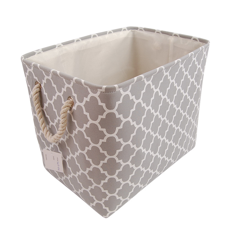 2022新款帆布收纳筐 大容量家用杂物收纳筐玩具整理袜子内衣收纳