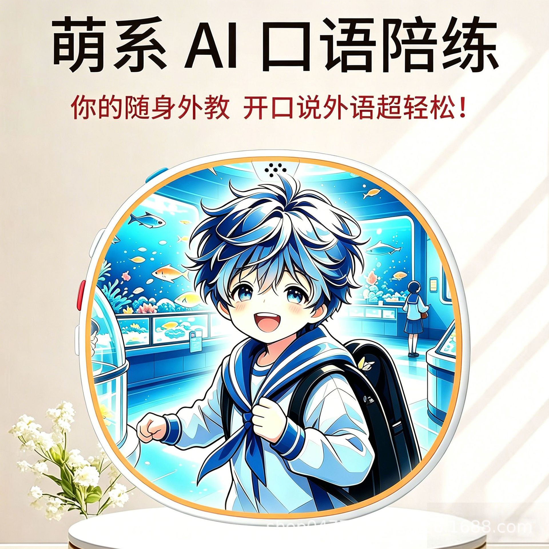 AI oral language Sparring machine Primary and secondary school students English Hear Training machine real time dialogue scene Portable Learning machine
