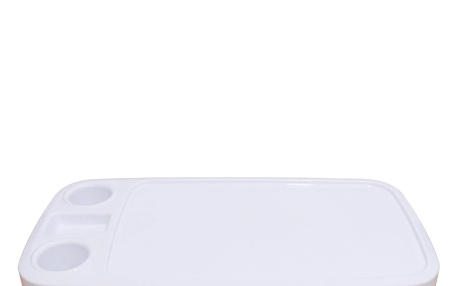RV Table Board Yacht ABS Plastic Lift Table White Table Board with Cup Slot Removable Anti-aging Anti-UV