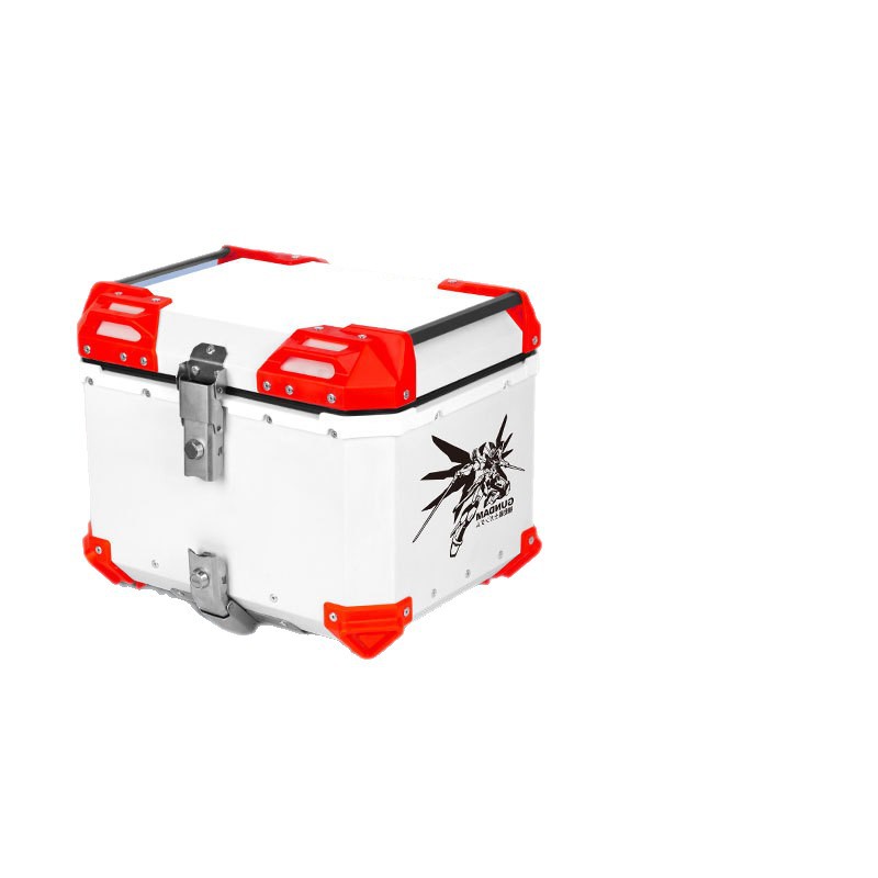 Motocicleta aluminio maletero pedale de coche eléctrico tailgate universal para llevar caja de gran capacidad 125la
