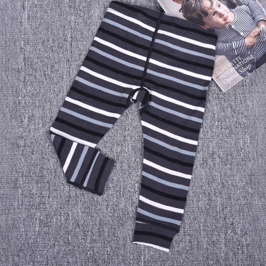 【新款】外贸原单100%美丽诺羊毛婴儿童装童裤家居服紧身裤