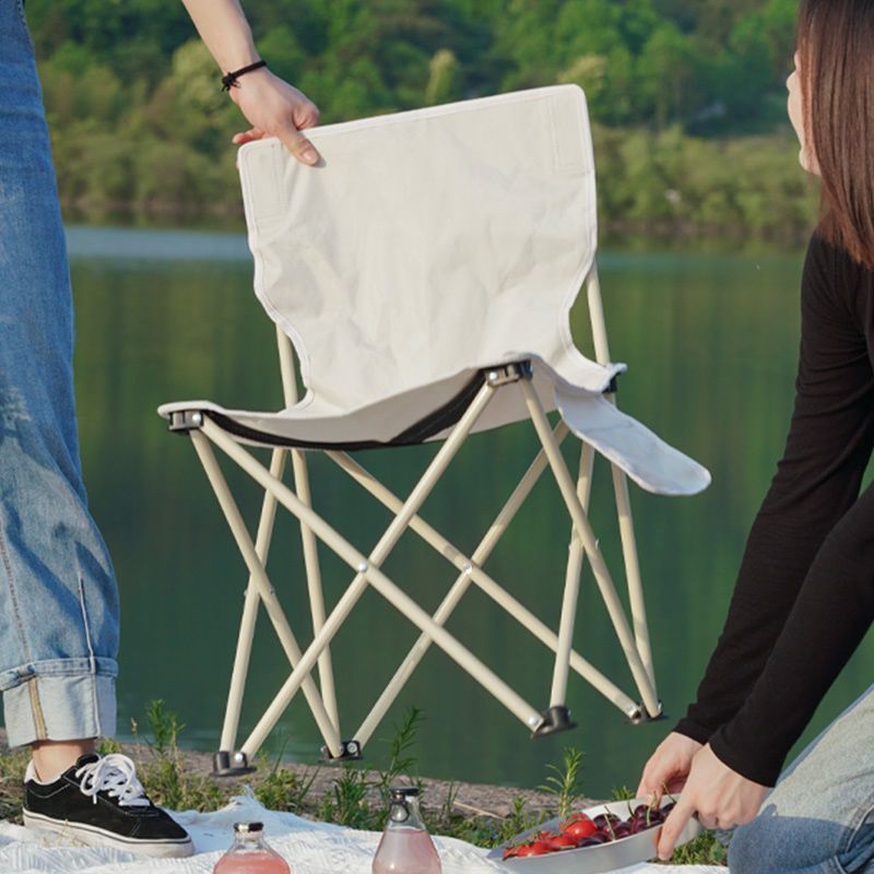 Sillón plegable al aire libre, sillón reclinable, taburete portátil, silla resistente para acampar, respaldo, taburete de pesca, taburete de dibujo de arte