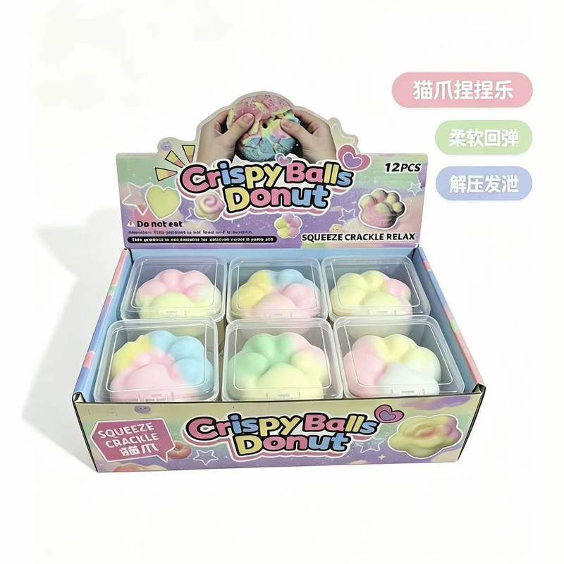 Popular crispy cat paw donuts, a cross-border bestseller, are a fun and satisfying stress-relief toy Popular crispy cat paw donuts, a cross-border bestseller, are a fun and satisfying stress-relief toy