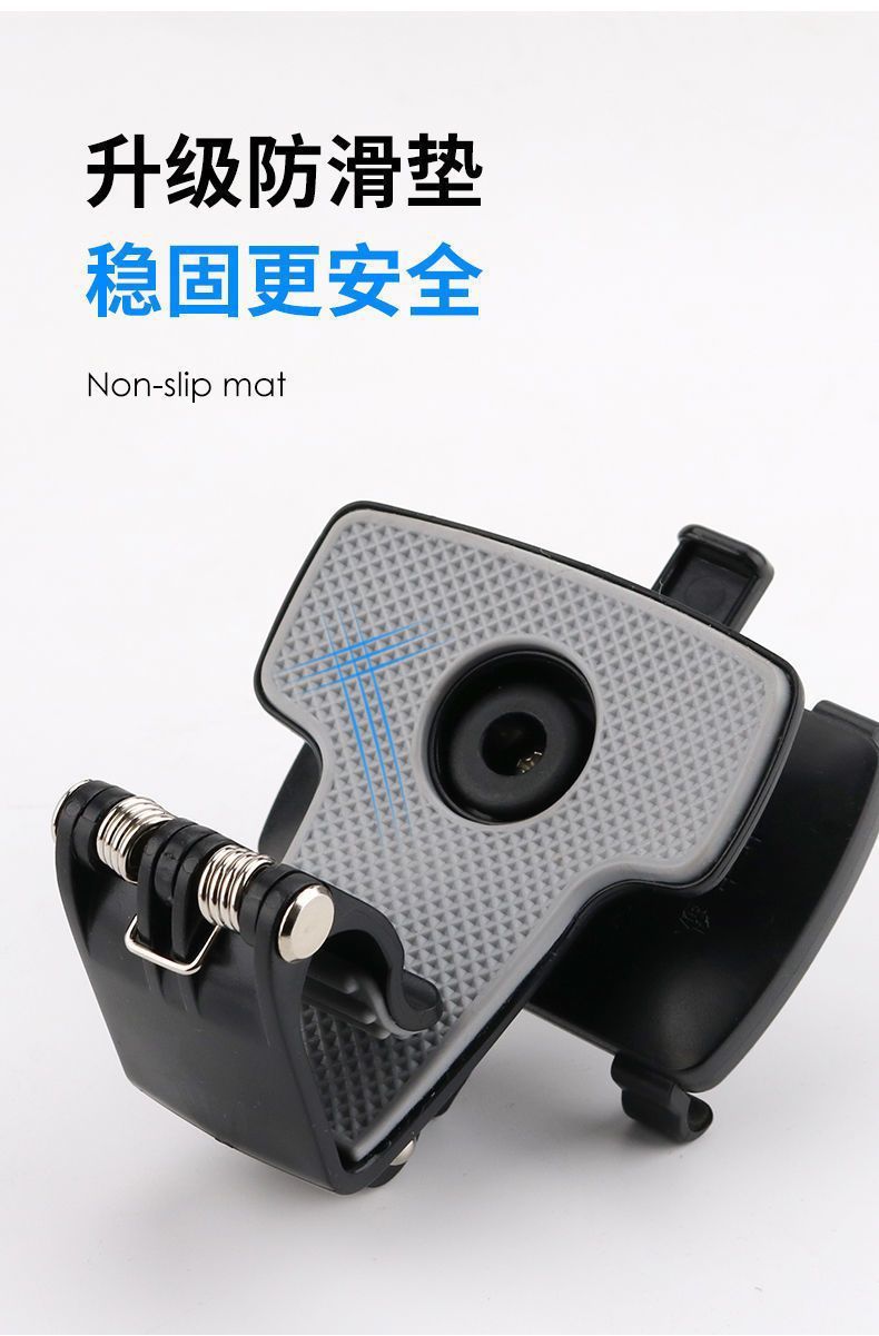 360-Degree Rotating Car Phone Holder, Multi-Functional Clip-On Mount for Dashboard and Rearview Mirror, Universal Car Navigation Support Stand