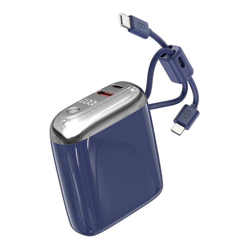 3C 認定超高速充電パワーバンク 10000 mAh ケーブル付きミニコンパクトポータブルパワーバンクギフト|undefined