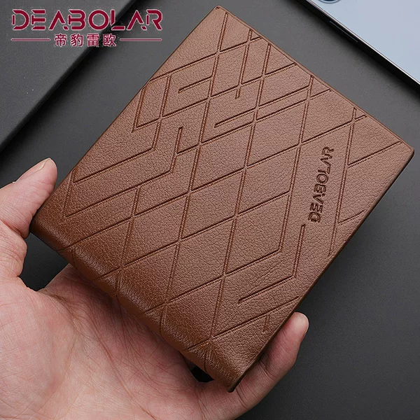 Factory spot cross-border new wallet men's horizontal pu men's wallet commuter with hinge wallet men on behalf of the hair