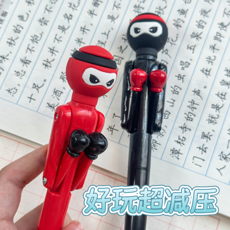 닌자 복싱펜/1팩(빨간색)