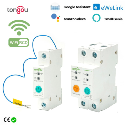Eweilian smart WiFi circuit breaker with wireless remote control for smart home and cross-border use