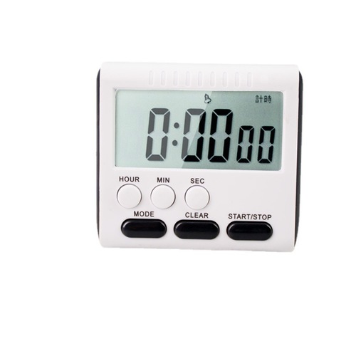 Chinese and English electronic clock, digital reminder stopwatch, multifunctional kitchen baking student question timer