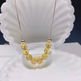 Smile chain 6mm Mexico Lamper S925 silver box necklace main stone can be removed and freely matched