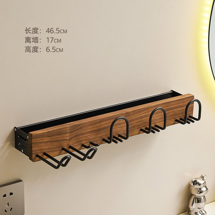 Nian San cepillo de dientes secador de cabello integrado estante baño pared soporte secador de cabello baño sin perforación nuez