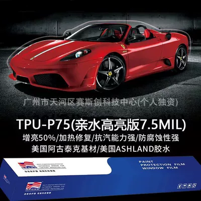 Color-Changing Film, Invisible Car Wrap, Auto Color Change Film - tpu-casting-grade-transparent-car-clothing-thickness-75mil-152m-x-1m