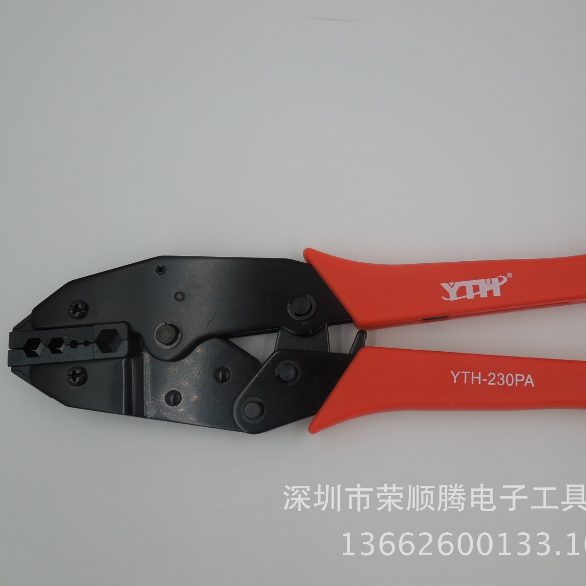 YTH-230PA bnc/q9头冷压钳RG6 RG11压接钳压线钳 F头棘轮端子钳