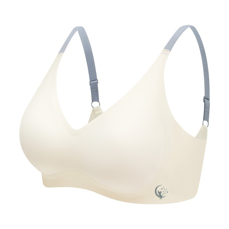 Correa de hombro sin marca sin anillo de acero ropa interior de jalea para damas se reúnen para evitar la caída del bra fijo de copa bra