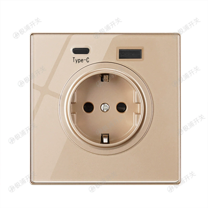 Европейская стандартная немецкая розетка с USB-разъемом для российского бытового кондиционера 16А типа C Европейская немецкая стандартная настенная розетка