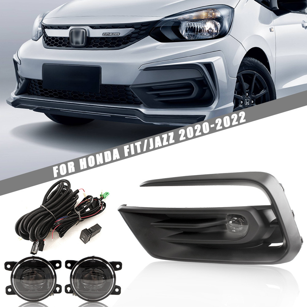 Aplicable a Honda 20 - 21 cuatro generación nuevo conjunto de lámpara de niebla delantera Fit bajo ajuste y lámpara de barra delantera LED