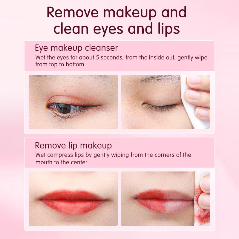 LMLTOP Cherry Blossom Revitalizing Skin Remover 80ml, remover de maquillaje portátil para viajes, exclusivo para VN LML2084