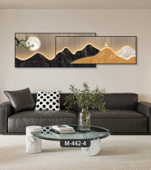 Modern light luxury with backing, living room decoration painting, high-end sense of blessing deer, good meaning, mural, sofa background wall hanging painting