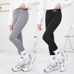 Children's Autumn/Winter New Shark Pants for Girls, Outdoor Wearing Leggings for Girls, High-Waisted Barbie Pants Yoga Pants for Kids