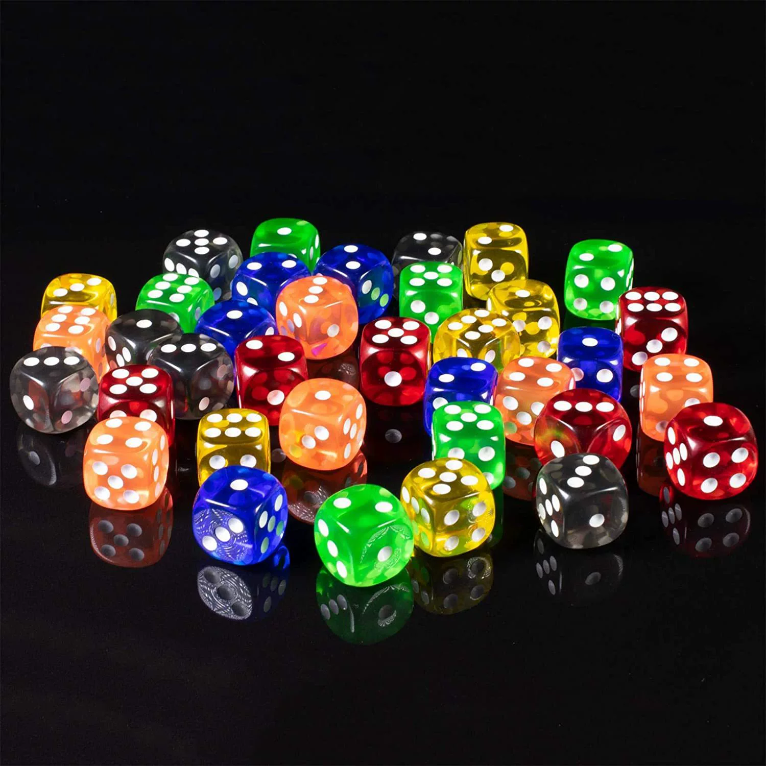 Многоцветные игральные кости округлые, (跨境 торговля), 1.6см