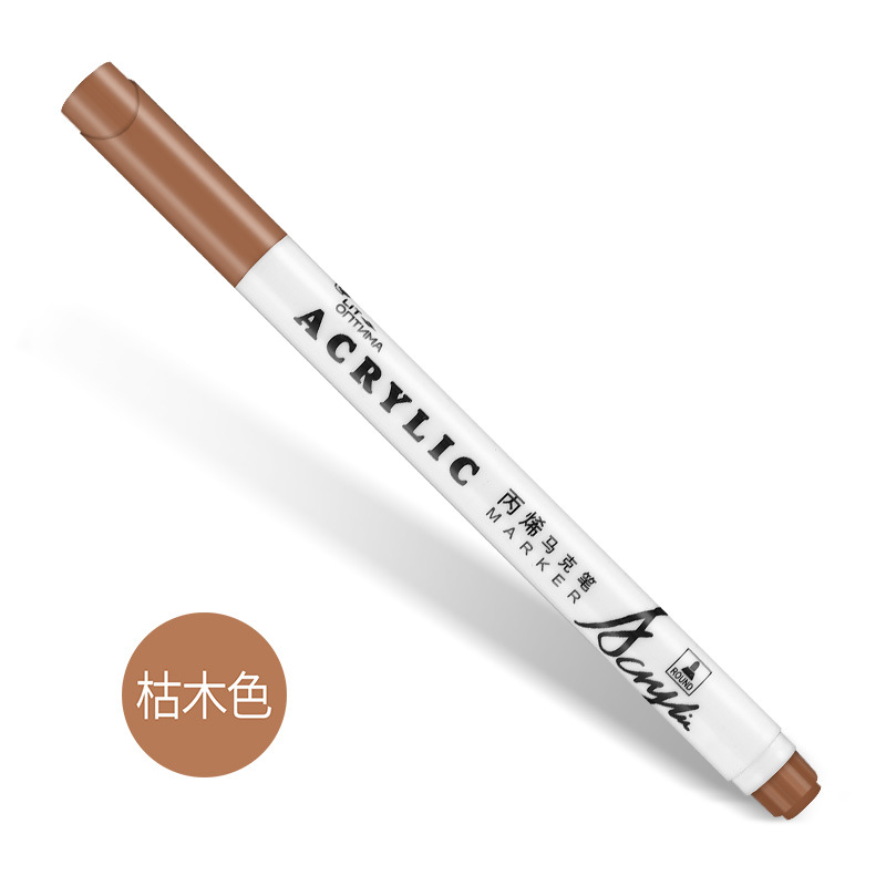 Acrílico marcador pluma traje 24 colores absolutamente púrpura impermeable DIY pintura Zapatos álbum especial pluma algodón núcleo acrílico pluma