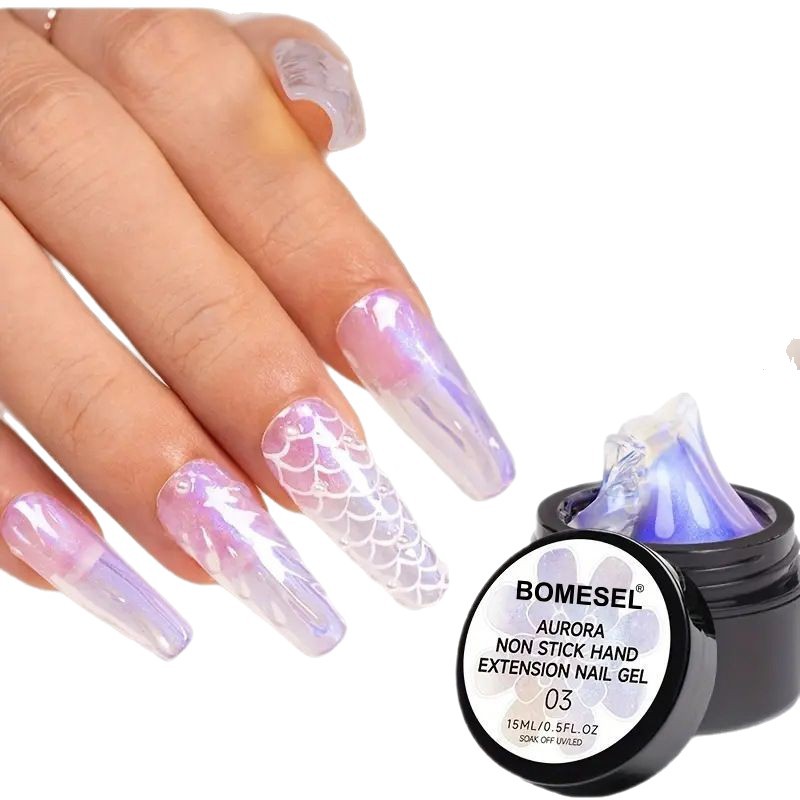 Aurora no pegajosa extensión de la mano Aurora extensión adhesivo puede sustituir la etiqueta de la fábrica de explosión transfronteriza fuente