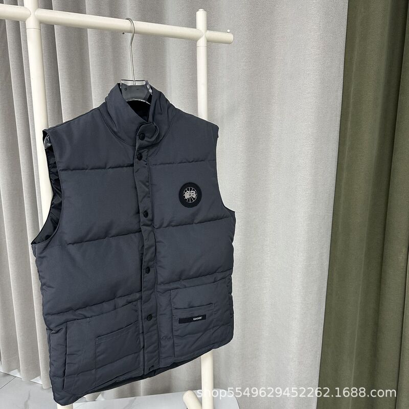 跨境供货加拿马甲经典亮面棉服马甲面包服男女款舒适保暖防寒外套|undefined