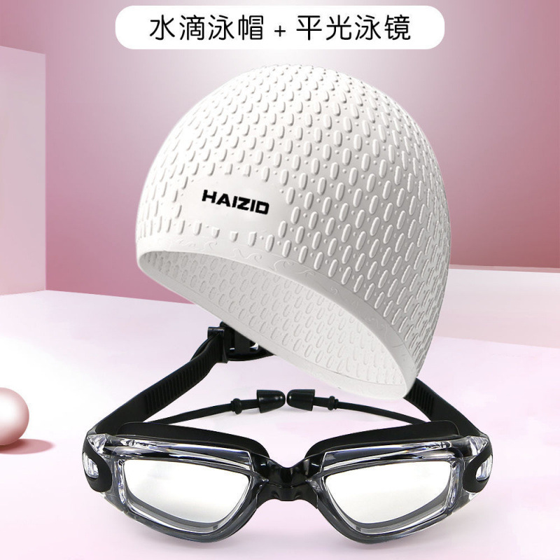 Gorro de baño elástico gorro de baño gorro de gota de agua gorra de baño gorra de silicona gorra de baño gorra de baño gorra