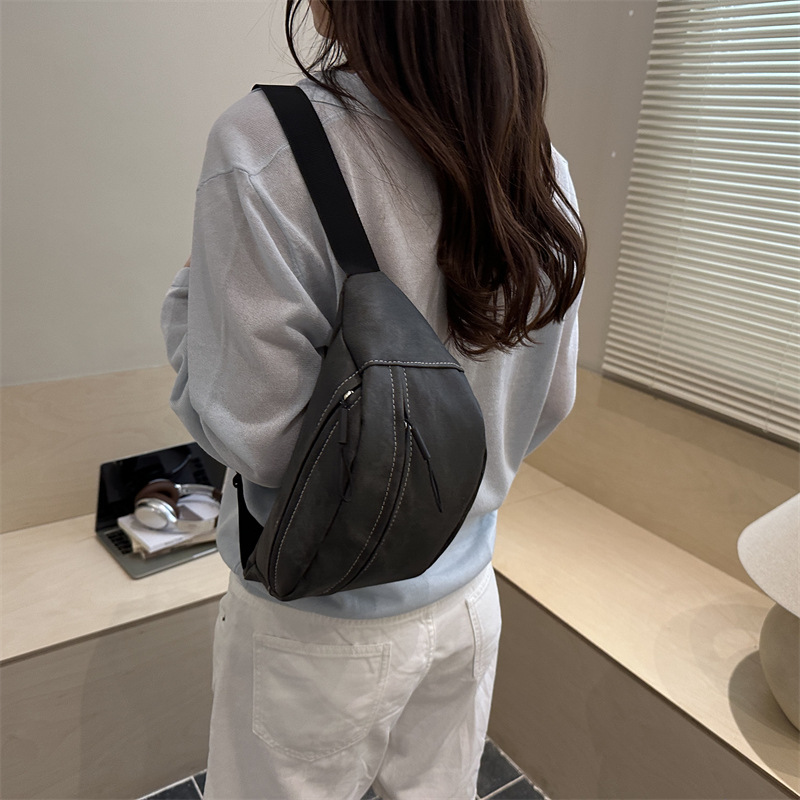 Bolso para mujeres 2026 nuevo estilo de alta sensación bolso de cintura para mujeres de moda casual simple versátil bolso de pecho deportivo de viaje