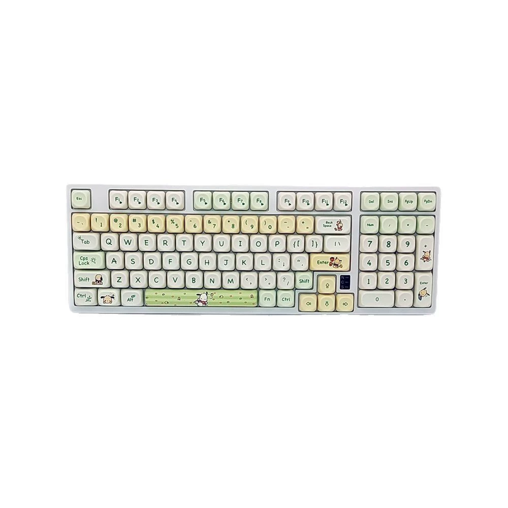 MOA keycap Pacha dog 6.25 cross satellite axis mechanical keyboard 87 universal thermal sublimation 104 cartoon cute 98