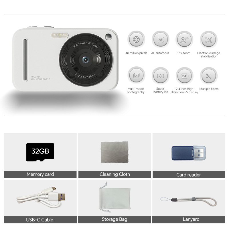 흰색 +32G 메모리 카드