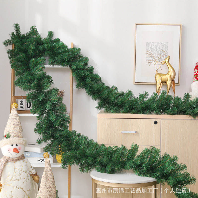 凱錦クロスボーダーアマゾンクリスマス植毛藤条暖炉装飾階段置物PVC前ドアペンダント|undefined