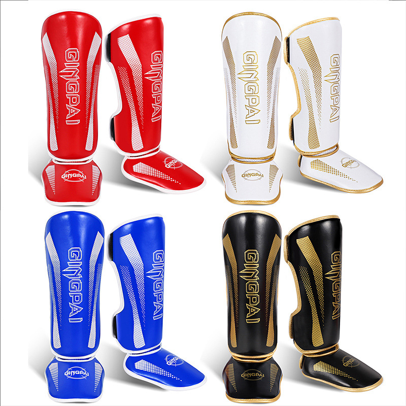 Muay Thai Shin Guards, Sanda Fighting Shin Guards, Children's Adult Boxing Ankle Guards, Back Fighting Protective Gear, Thickened